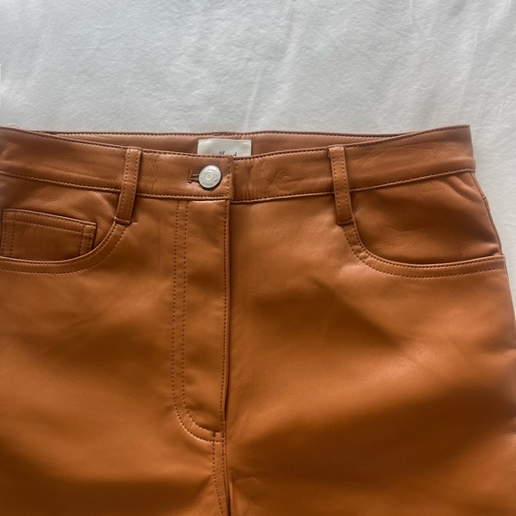 Aritzia Wilfred The Melina Pant Regular Length Size 4 Rich Chestnut Colour - Picture 5 of 6